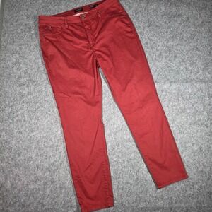 Curve Appeal Pants Minimalist Jeggings sz 4 Red Stretch Skinny Jeans Minimalist